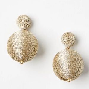 LOFT • Wrapped Ball Statement Earrings